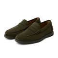Olive Suede Loafers - Pivenor Shoes