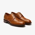 Tan Leather Brogues - Pivenor Shoes
